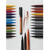 Набір ручок-пензликів капілярних  Faber Castell PITT ARTIST PEN "BRUSH" PASTEL 12 кольорів