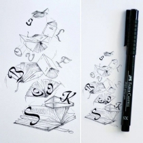 Набір ручок капілярних Faber - Castell PITT ARTIST PEN Black (SC, SB, B, 1,5) колір чорний 4 шт