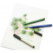 Набір ручок-пензликів капілярних  Faber Castell PITT ARTIST PEN "BRUSH" SKIN 12 кольорів