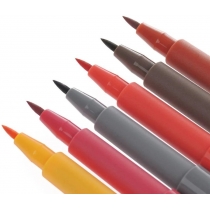 Набір ручок-пензликів капілярних Faber-Castell PITT ARTIST PEN "BRUSH" Manga Sh?nen Set 6 кольорів
