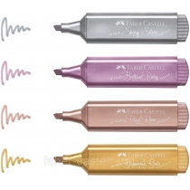 Маркер текстовий Faber-Castell Highlighter TL 46 Metallic Silver, колір срібний