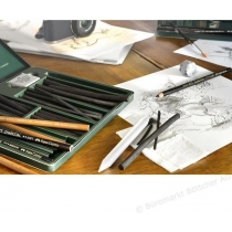 Набір художній спеціальний Faber-Castell PITT MONOCHROME з 21 предмета в металевій коробці