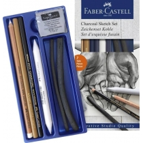 Набір для скетчів "Вугілля" з 7 предметів Faber-Castell