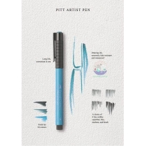 Набір ручок-пензликів капілярних Faber-Castell PITT Artist Pens "Brush" Shades of blue 6 шт