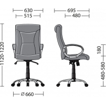 Крісло Новий стиль ELLY ANYFIX CHR68 ECO-01