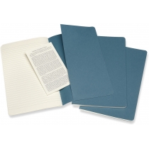 Набор тетрадей (3 шт.) Moleskine Cahier 13 х 21 см / Линия Голубой