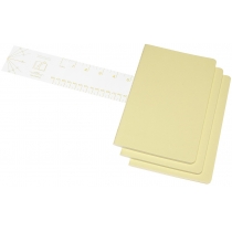 Набор тетрадей (3 шт.) Moleskine Cahier 13 х 21 см / Нелинованный Желтый