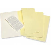 Набор тетрадей (3 шт.) Moleskine Cahier 13 х 21 см / Нелинованный Желтый