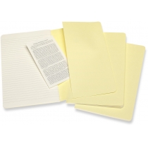 Набор тетрадей (3 шт.) Moleskine Cahier 13 х 21 см / Линия Желтый