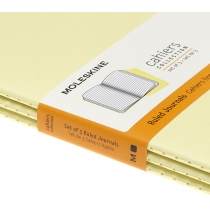 Набор тетрадей (3 шт.) Moleskine Cahier 13 х 21 см / Линия Желтый