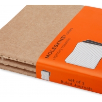 Набор тетрадей (3 шт.) Moleskine Cahier 9 х 14 см / Линия Беж
