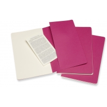 Набор тетрадей (3 шт.) Moleskine Cahier 13 х 21 см / Нелинованный Розовый