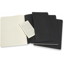Набор тетрадей (3 шт.) Moleskine Cahier 19 х 25 см / Точка Черный