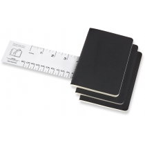 Набор тетрадей (3 шт.) Moleskine Cahier 9 х 14 см / Точка Черный