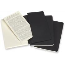 Набор тетрадей (3 шт.) Moleskine Cahier 9 х 14 см / Точка Черный