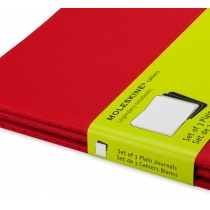 Набор тетрадей (3 шт.) Moleskine Cahier 13 х 21 см / Нелинованный Бордо