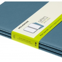 Набор тетрадей (3 шт.) Moleskine Cahier 19 х 25 см / Нелинованный Голубой