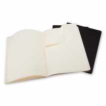 Набір зошитів (3 шт.) Moleskine Cahier 19 х 25 см / Нелінований Чорний