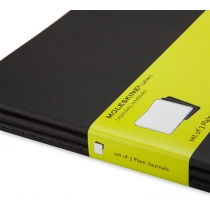 Набір зошитів (3 шт.) Moleskine Cahier 19 х 25 см / Нелінований Чорний