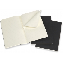 Набір зошитів (3 шт.) Moleskine Cahier 13 х 21 см / Точка Чорний