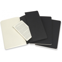 Набор тетрадей (3 шт.) Moleskine Cahier 13 х 21 см / Точка Черный