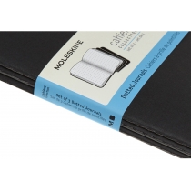 Набор тетрадей (3 шт.) Moleskine Cahier 13 х 21 см / Точка Черный