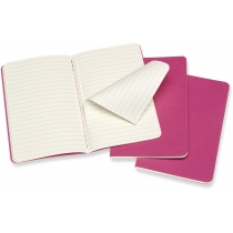 Набір зошитів (3 шт.) Moleskine Cahier 9 х 14 см / Лінійка Кінетичний Рожевий