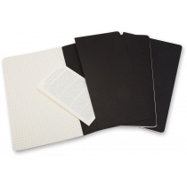 Набор тетрадей (3 шт.) Moleskine Cahier 9 х 14 см / Клетка Черный