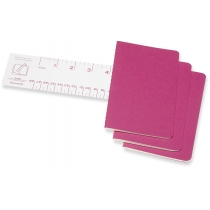 Набор тетрадей (3 шт.) Moleskine Cahier 9 х 14 см / Нелинованный Розовый