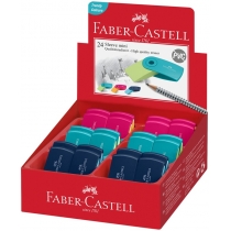 Гумка Faber-Castell Mini SLEEVE TREND в пластиковому чохлі кольоровий