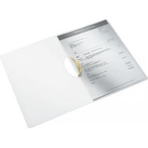 Папка с клипом Leitz WOW ColorClip, A4 PP, желтый металлик