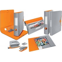 Папка-регистратор Leitz Active Urban Chic 180°, 82мм, серая