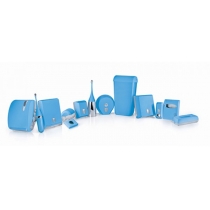 Тримач туалетного паперу в рулоні JUMBO COLORED, пластик блакитний