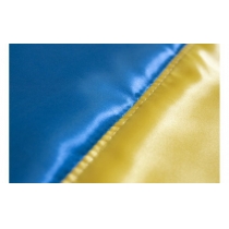 Прапор України (90см*135см) з атласу, з  прошитим тризубом