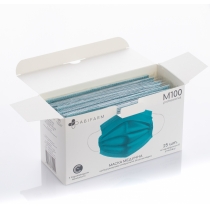 Медична маска Abifarm М100 professional з індикатором вологості, 4-шарова стерильна біорозкладні (25