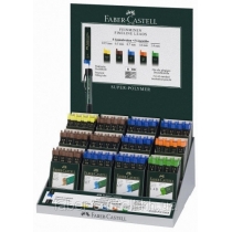 ?Грифель для механічного олівця Faber-Castell Super-Polymer F (0,5 мм), 12 штук в пеналі