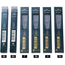 Графітний грифель для цангових олівців Faber-Castell ТК 9071 твердий. 3B (2.0 мм), 10 шт. в пеналі