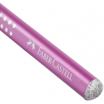 Набір Faber-Castell 1 потовщений олівець Jumbo Grip Sparkle + чинка  та гумка Sleeve