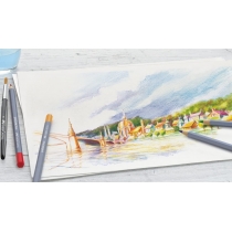 Олівці акварельні Faber-Castell Goldfaber Aqua 24 кольору в металевій коробці