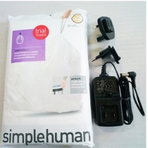 Відро для сміття Simplehuman сенсорне FPP з кишенею для мішків, сатин, 58л