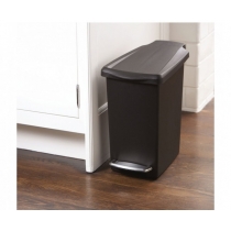 Урна Simplehuman с педалью SLIM черная, 10л