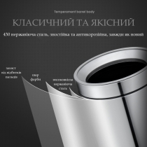 Ведро для мусора круглое без крышки JAH 12 л серебряный металлик