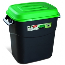 Бак для сміття Eco Tayg з ручкою зелений, 75л