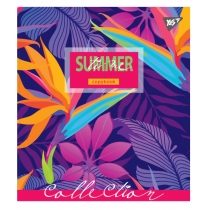 Тетрадь 96 листов, линия, неон+софт-тач "SUMMER"