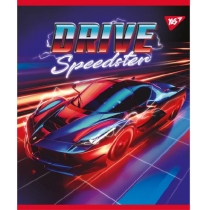 Тетрадь 48 листов, линия, иридиум+УФ.спл. "SPEEDSTER"
