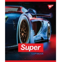 Тетрадь 48 листов, линия, иридиум+УФ.спл.  "SUPER CAR"