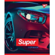 Тетрадь 48 листов, линия, иридиум+УФ.спл.  "SUPER CAR"