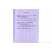 Файл для документів А4+ Optima, 40 мкм, фактура "глянець", фіолетовий (100 шт/уп)