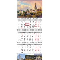 Календар квартальний настінний стандарт на 3 пружини 2022 (Київ асорті)