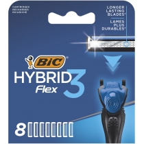 Змінні картриджи для гоління Flex 3 Hybrid 8шт.